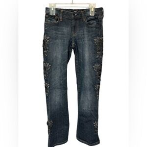 Vintage Ed Hardy skull embellished jeans